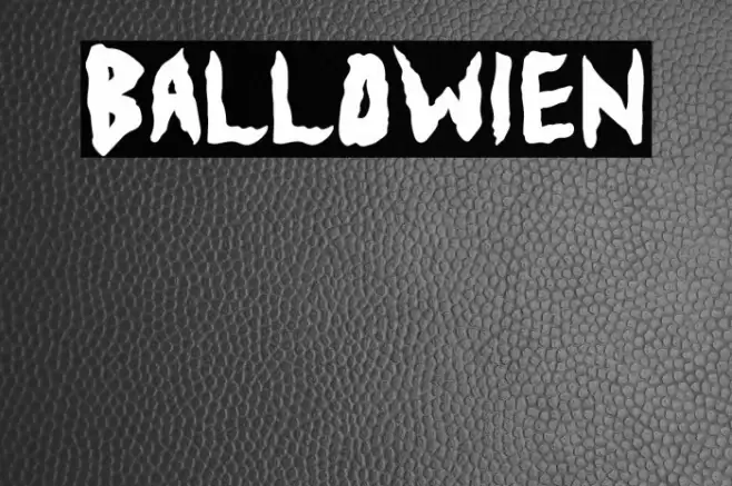 Ballowien Font examples