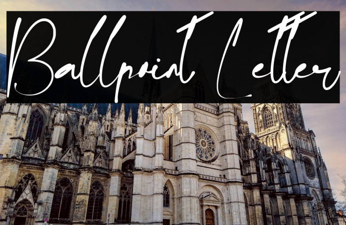 Ballpoint Letter Example 2