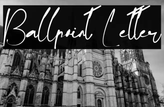 Ballpoint Letter 字体 examples