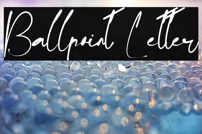 Ballpoint Letter Example 3