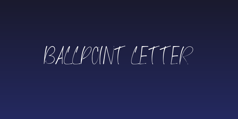 Ballpoint Letter Social Header