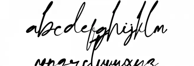 Ballpoint Letter 字体 小写