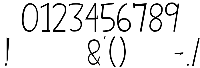 Ballpoint Pen Font OTHER CHARS
