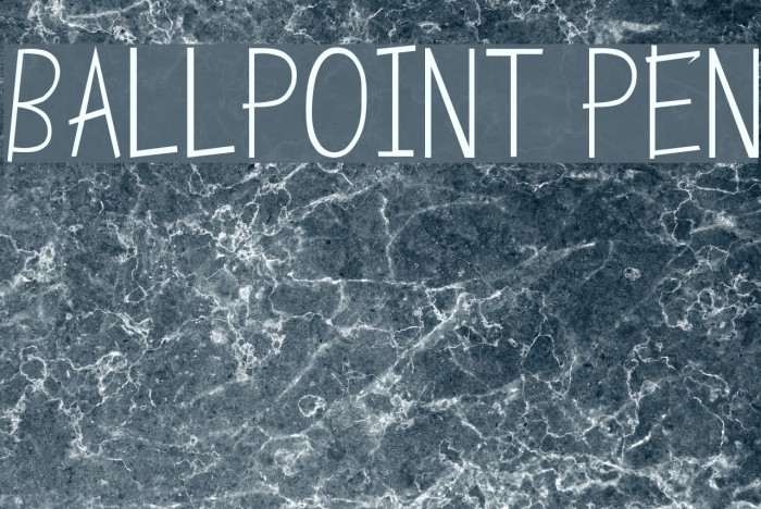 Ballpoint Pen Font examples