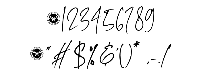 BallpointRush-Regular Font OTHER CHARS