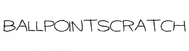 BallpointScratch  Fuentes Gratis Descargar