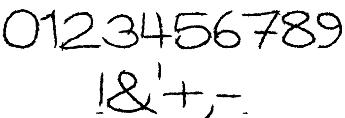 BallpointScratch Font OTHER CHARS