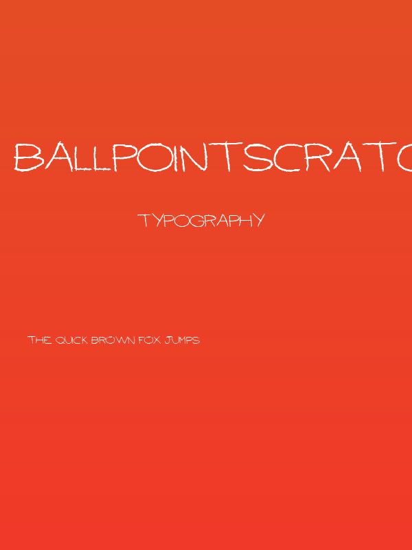 BallpointScratch Poster