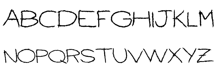 BallpointScratch Font LOWERCASE