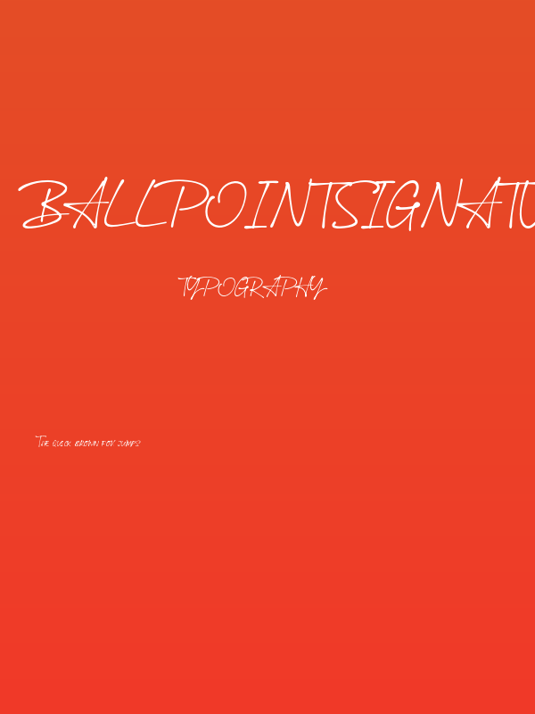 BallpointSignature Poster