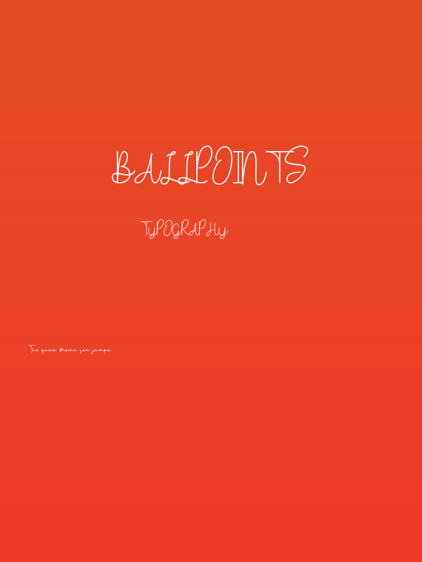 Ballpoints Poster