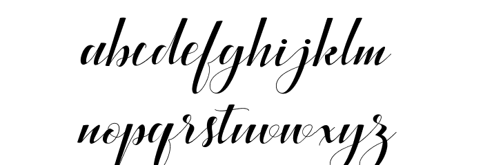 BallqisScript Font LOWERCASE
