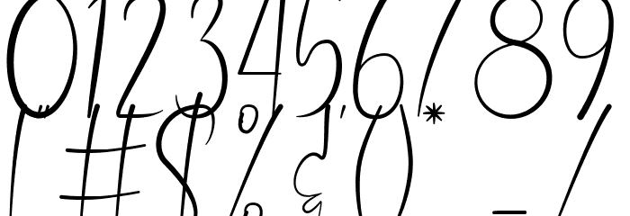 Ballroom Demo Font OTHER CHARS