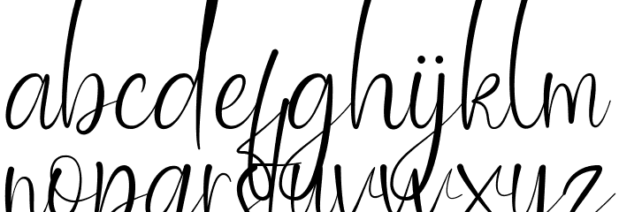 Ballroom Demo Font LOWERCASE