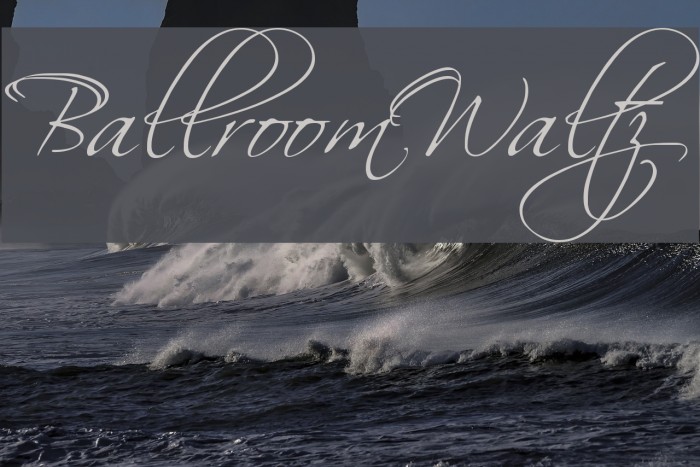 BallroomWaltz Font examples