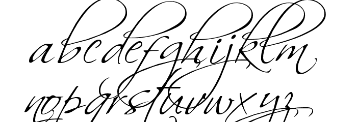 BallroomWaltz Font LOWERCASE