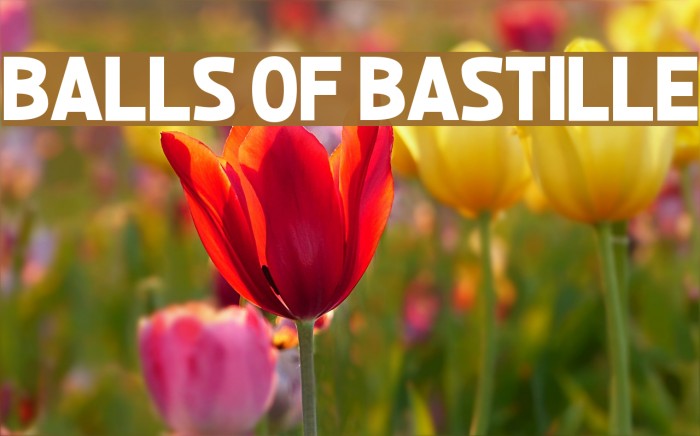Balls of Bastille フォント examples