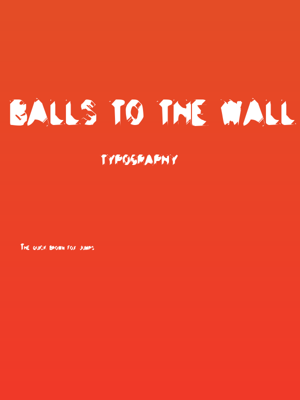 Balls to the Wall Poster