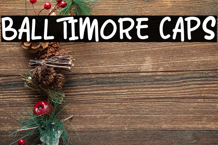 Balltimore Caps Example 2