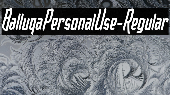 BalluqaPersonalUse-Regular Example 1