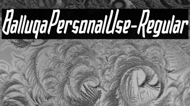 BalluqaPersonalUse-Regular Example 1