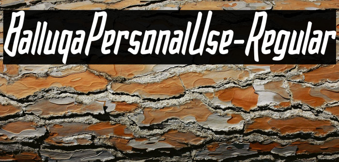 BalluqaPersonalUse-Regular Example 2