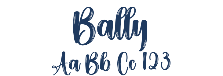 Bally Font Preview