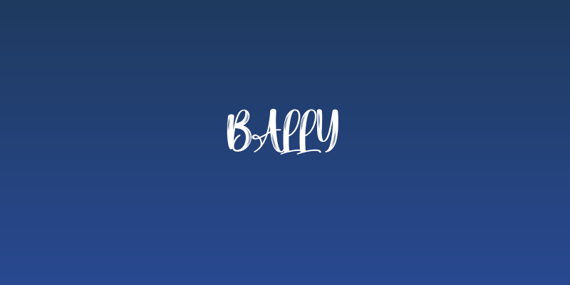 Bally Social Header