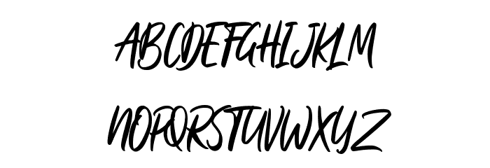 Ballydance Font UPPERCASE