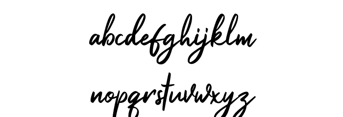 Ballydance Font LOWERCASE