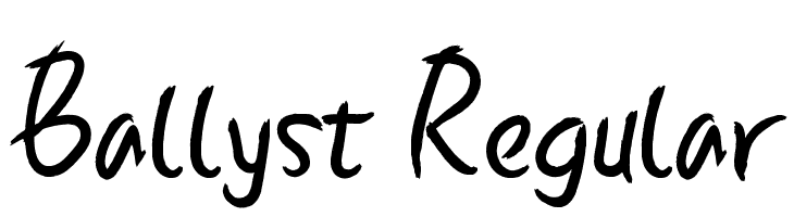 Ballyst Regular  font caratteri gratis