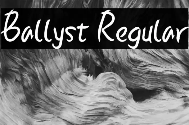 Ballyst Regular Font examples