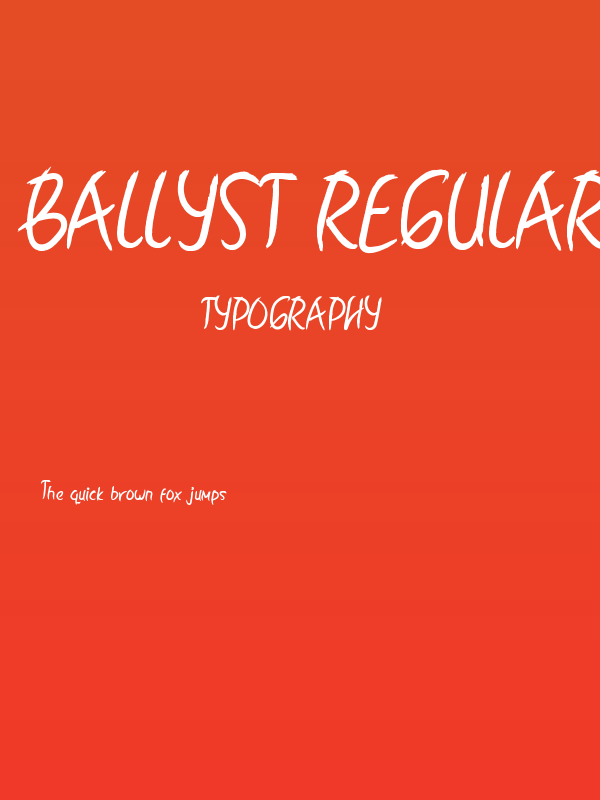 Ballyst Regular Poster