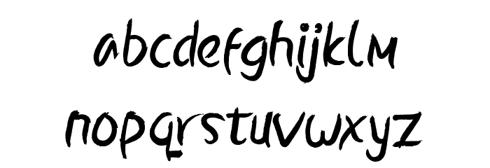 BallystRegular Font LOWERCASE