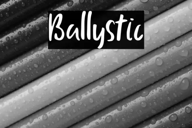 Ballystic Font examples