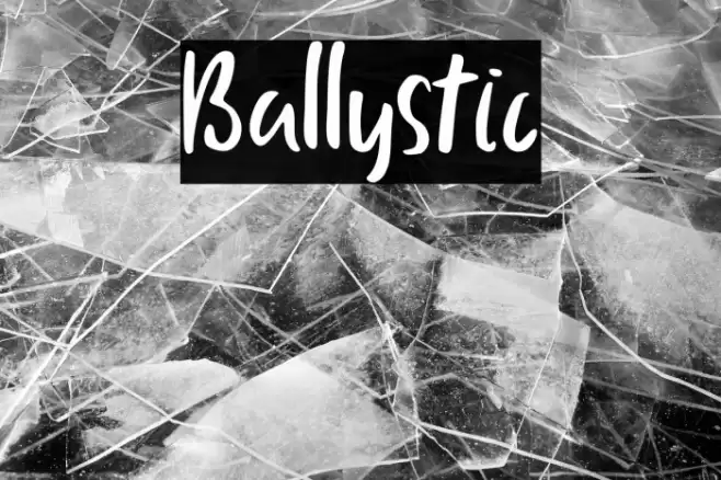 Ballystic Font examples