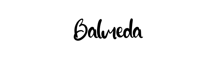 Balmeda  font caratteri gratis