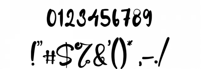 Balmeda Font OTHER CHARS