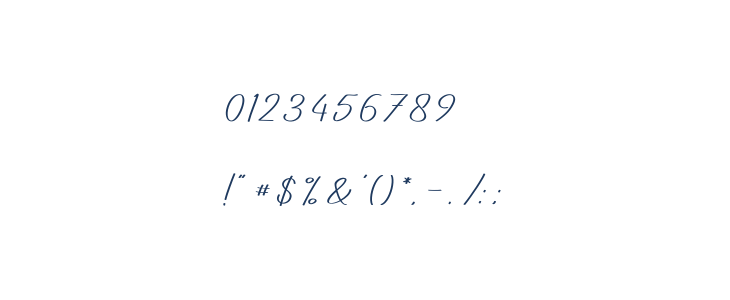 Balmond Italic Other Characters