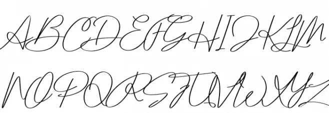 Balmond Italic Font UPPERCASE