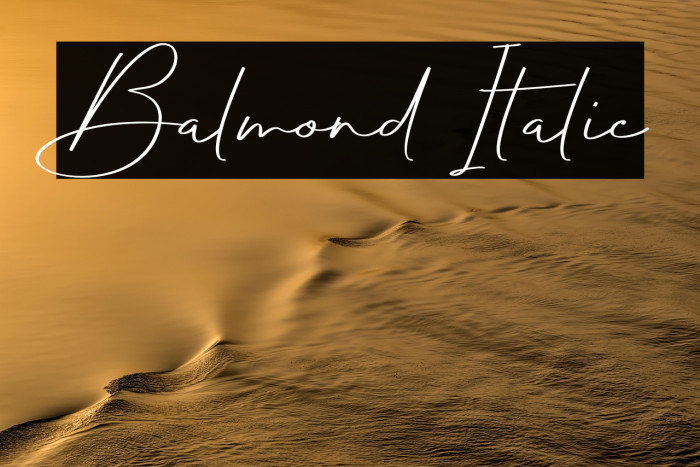 Balmond Italic Example 3