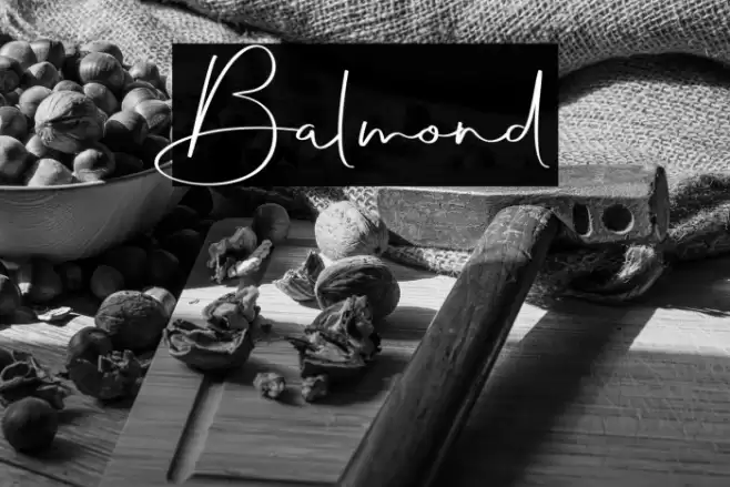 Balmond Font examples