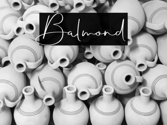 Balmond Font examples