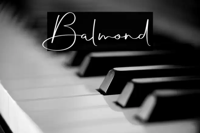 Balmond Font examples