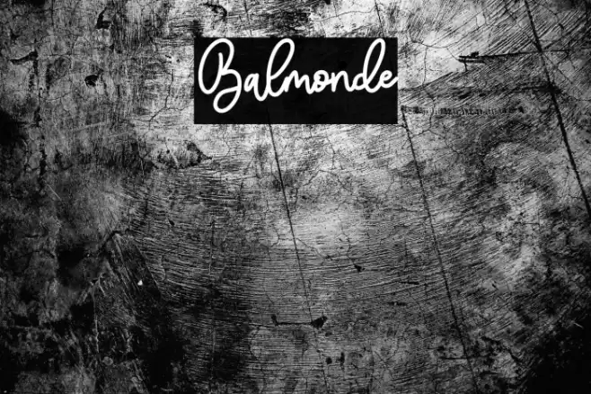 Balmonde Font examples