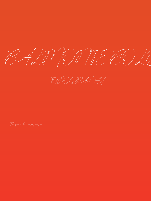 Balmonte Bold Poster