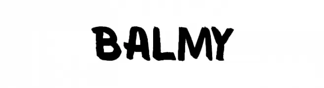 Balmy  font caratteri gratis