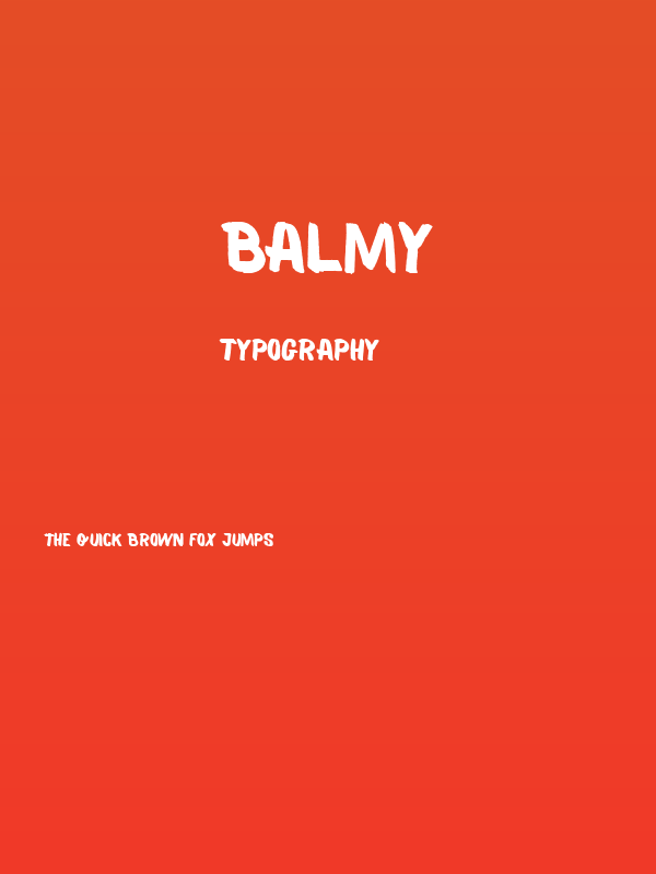 Balmy Poster