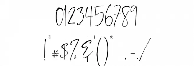 Balnes Font OTHER CHARS