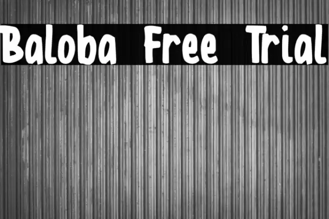 Baloba Free Trial Caratteri examples